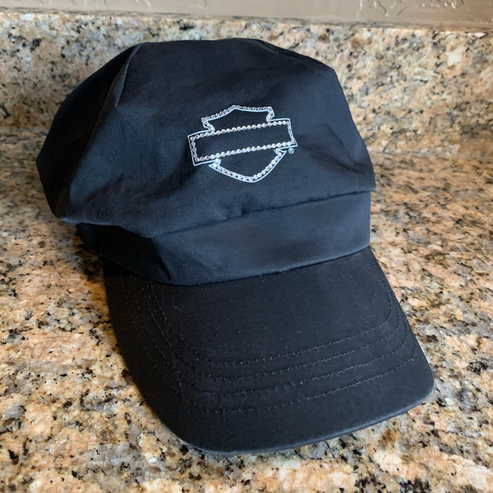 Fitted Harley Davidson bedazzled hat